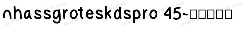 nhassgroteskdspro 45字体转换